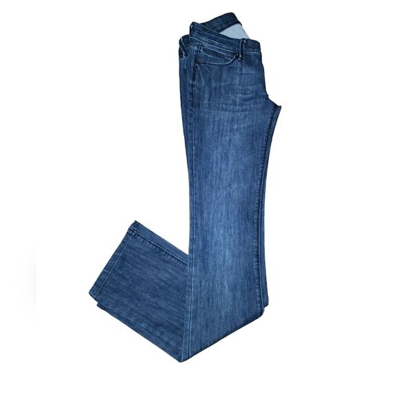 DL1961 Cindy Low Rise Rhythm Wash Stretch Slim Boot Cut Jeans Size 25 - Picture 3 of 12